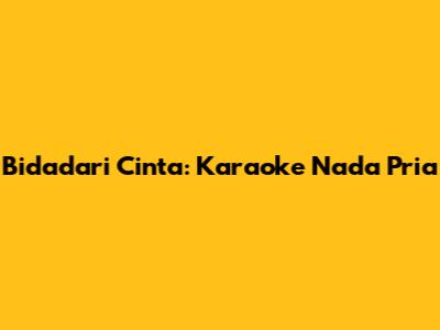 Bidadari Cinta: Karaoke Nada Pria