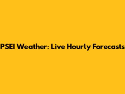 PSEI Weather: Live Hourly Forecasts