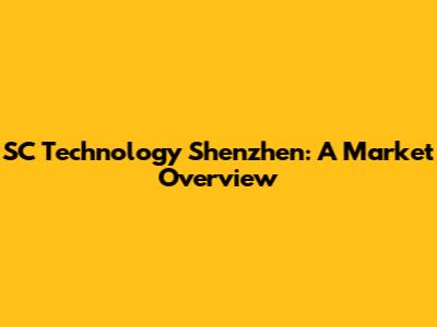 SC Technology Shenzhen: A Market Overview