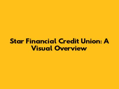 Star Financial Credit Union: A Visual Overview