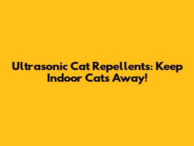 Ultrasonic Cat Repellents: Keep Indoor Cats Away!